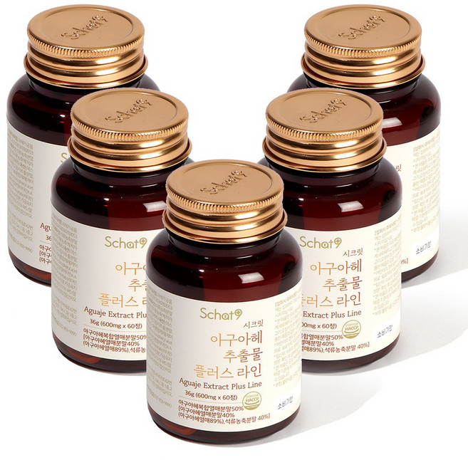 스캇나인 시크릿 아마존 안데스 아구아헤 추출물 볼케이노 플러스, 5개, 60정