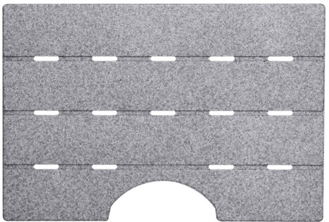 롯데이라이프 웰빙 욕실발판 중, Gray, 2개