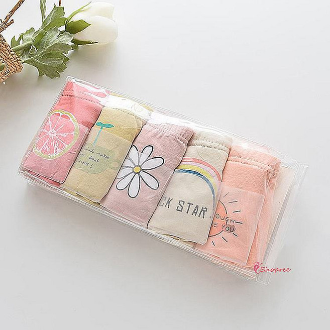 여아팬티 드로즈 슈와츠코리아 아동 유아 5종 주니어 어린이 아기 속옷 키즈 신생아 청소년 베이비 학생 과일무지개rst855