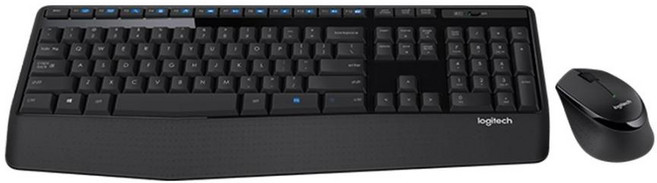 로지텍 무선키보드 마우스 세트, MK345 정품, 혼합색상, 인체공학