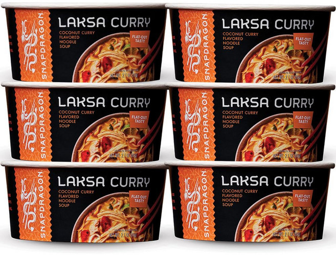스냅드래곤 쌀국수 즉석면 그릇, Laksa Curry