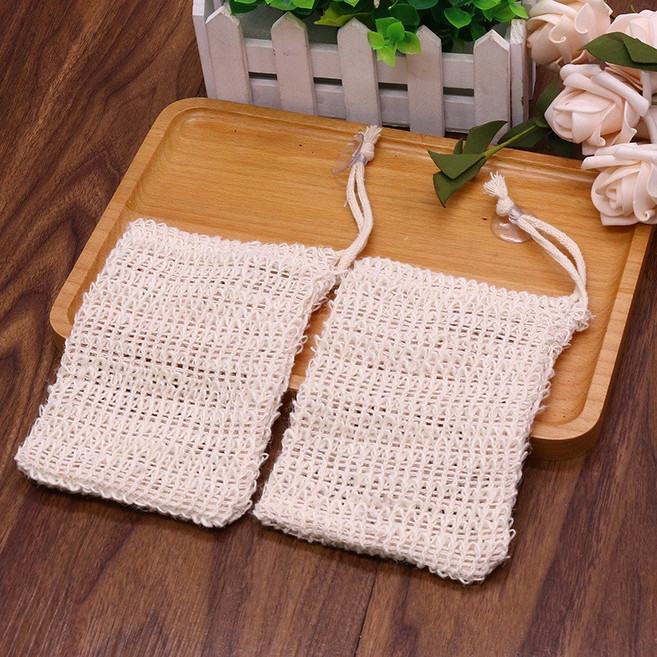 천연 비누망, 14.5×9.5cm, 비누망 5개, 빨판