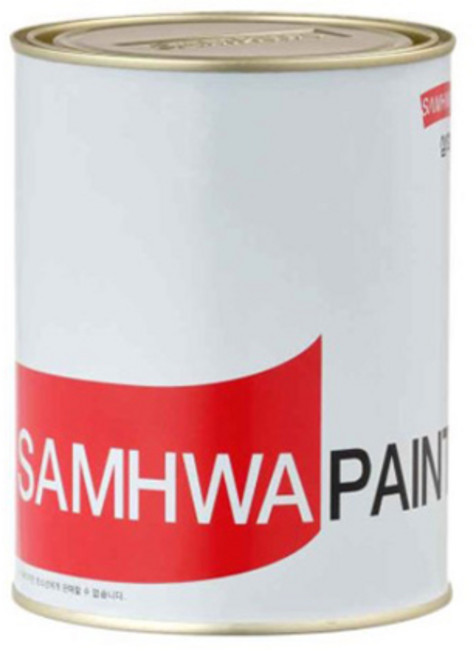 삼화페인트 777에나멜 유성페인트 1리터 외부용 방청 철재 컨테이너 목재 보호, 유광 흑색, 1개, 1L