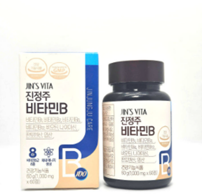 비타민B 진정주 비타민B 비오틴 엽산 아미노산 1박스, 1개