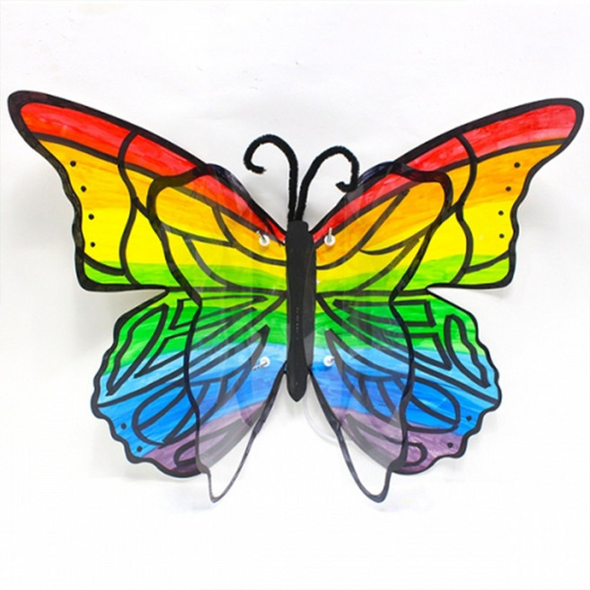 DIY 입체 나비 날개 만들기 5개 세트 색칠 꾸미기, 1세트, 단품 5개