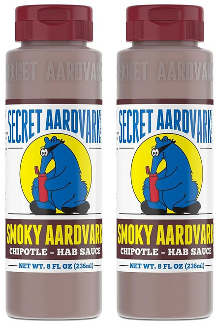 시크릿 아드박 스모키 치폴레 핫소스 - 페퍼 & 구운 하바네로스 마일드 소스 비유전 저설탕 저탄수화물 마리네이드 8 fl oz 1, Smoky Chipotle, 8 FZ, 1개, 236ml