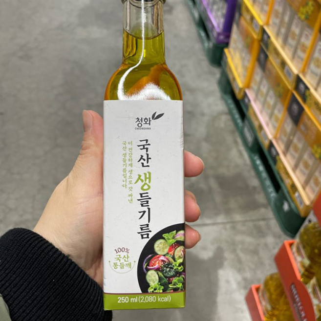 청화 국내산 생들기름, 1개, 250ml