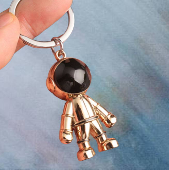 TP 키링 H18 우주인 열쇠고리, 1개, 골드