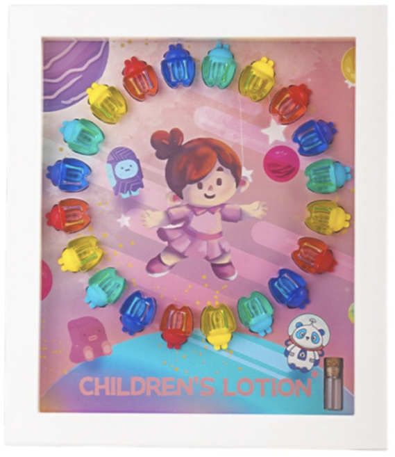 乳牙收納相框 兒童乳牙紀念盒, 女孩粉色款