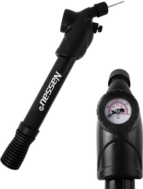 낫소 양방향 게이지 펌프 휴대용펌프 축구공 농구공 배구공 럭비공, 상세페이지 참조, 1개