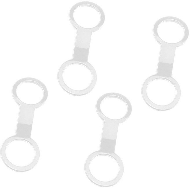 4Pcs 실리콘 스노클 마스크 스트랩 키퍼 다이빙 튜브 홀더 리테이너 클립 스노클 마스크 스트랩 키퍼 튜브 홀더 내구성, 분명한