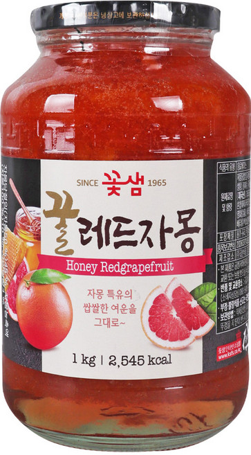 꽃샘 꿀 레드자몽 1KG, 1개
