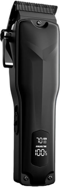 專業級無線靜音理髮器 精鋼刀頭 多長度設定 全身水洗, 黑色