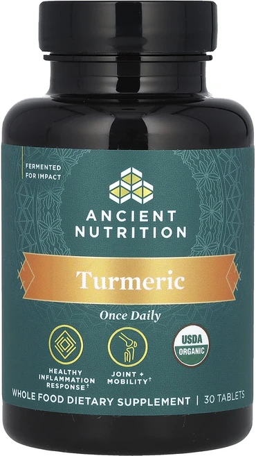 Ancient Nutrition 강황 하루 1회 30정, 1개 - 쿠팡