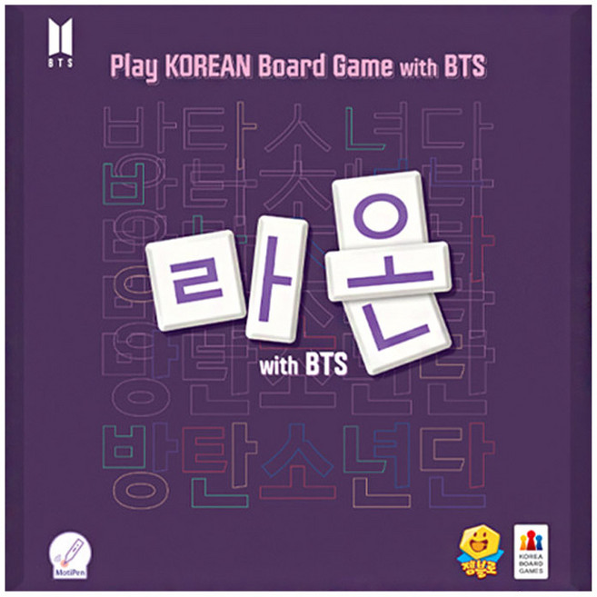 코리아보드게임즈 보드게임 라온 with BTS (KBG-KR01BJ6) ~153341, 단품, 1개