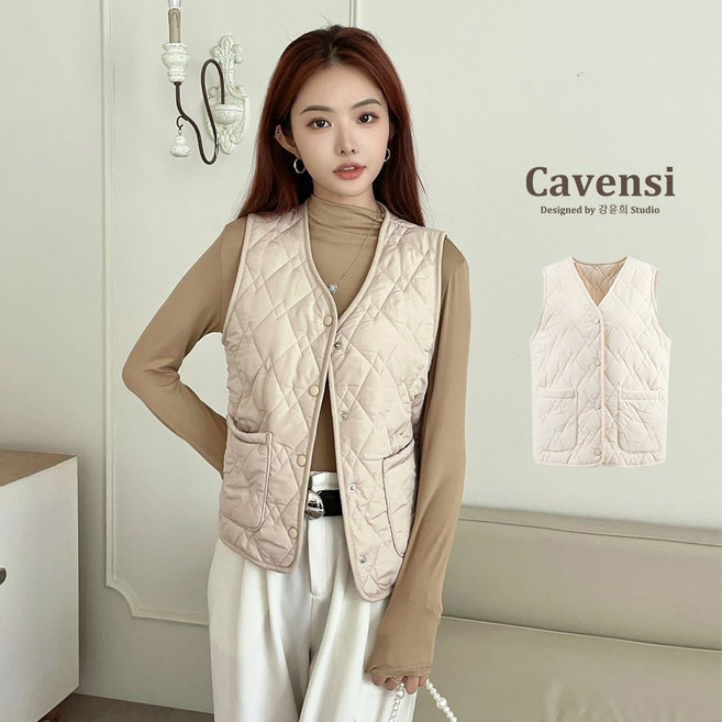 【Cavensi】秋冬保暖馬甲背心（3色）
