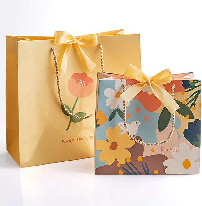 그린나무(GRNM) 모던 플라워가든 고급 쇼핑백 (6개 1세트)