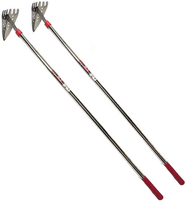 만작 스텐 괭이 홉바 제초호미 농기구갈퀴 긴호미, 2개