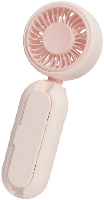 우산애착 휴대용 미니 손선풍기 접이식 무선 핸드 손풍기 우산 캠핑폴대 부착가능, 피치