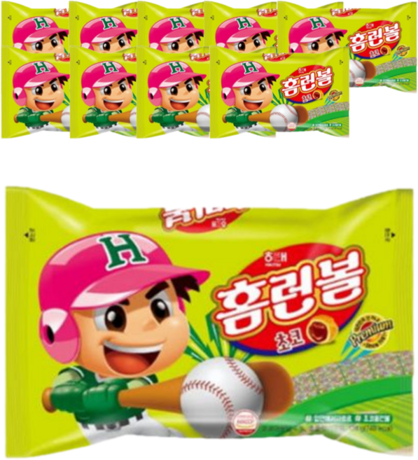 해태제과 홈런볼 초코, 128g, 10개