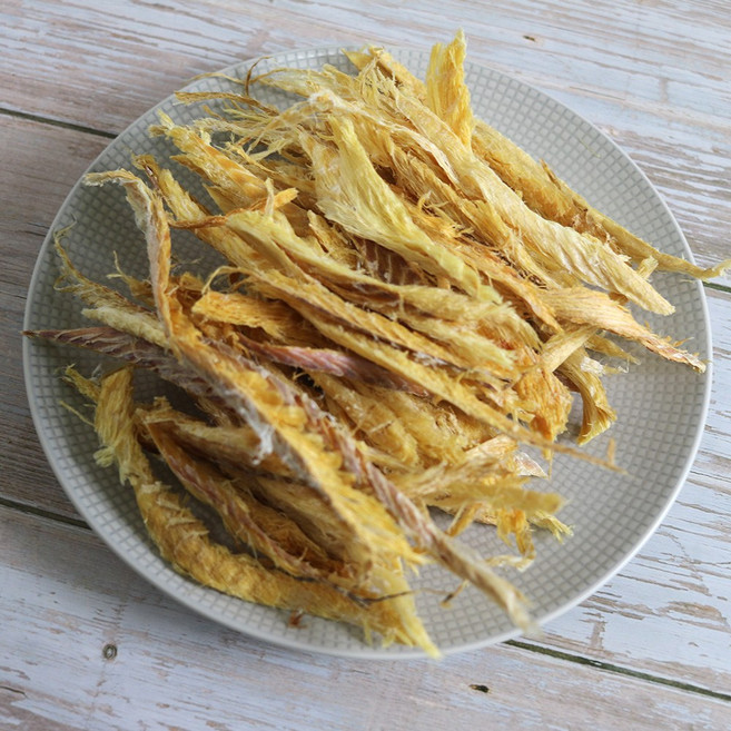 국내가공 대관령 황태채 / 황태 북어 먹태 명태 머리 대가리 채 껍질 튀각 튀김 구이 포, 1개, 100g