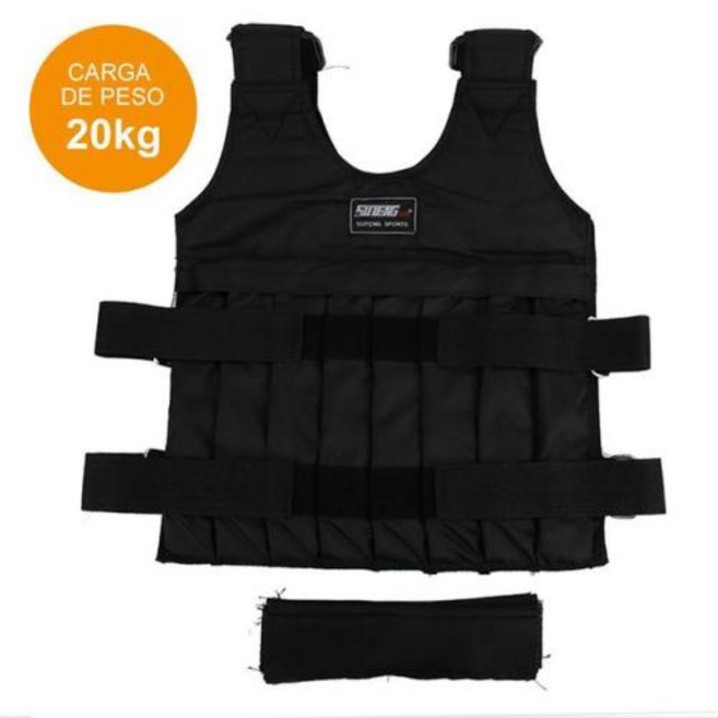 중량 조끼 조정 가능한 운동 훈련 피트니스 재킷 체육관 복싱 모래 20kg 50kg 적재, 1) 20kg