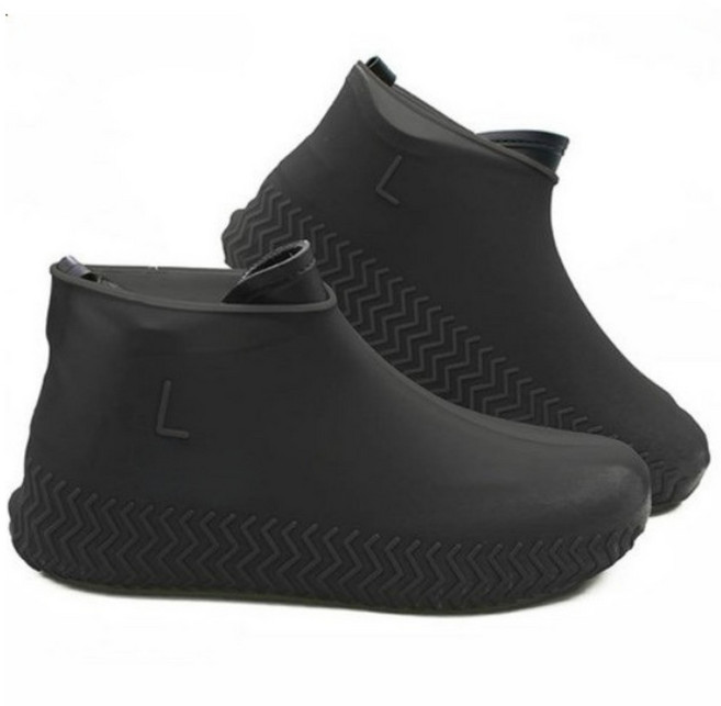 미리내 실리콘 방수신발커버 방수덧신 신발 덮개 레인커버, 블랙, 1개