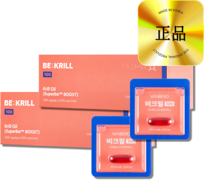 비크릴 100 남극 크릴 8단계압출!, 2개, 15회분