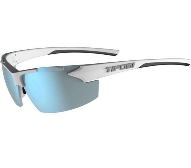 트랙 스포츠 남녀 선글라스 - 야구 골프 피클볼 러닝 테니스에 이상적 공용 안경, White/Black (Smoke Bright Blue, White/Black (Smoke Bright Blue, 1개