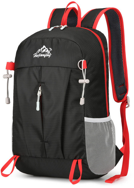 엔조이몰 등산가방 남녀공용 초경량 백팩 아웃도어 여행 방수 배낭, 블랙