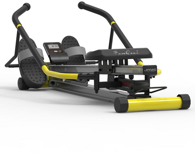 로잉 머신 전신운동 가정용 실내 유산소 운동기구 노젓기, 노란색