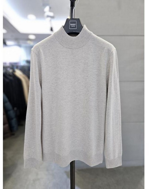 바쏘옴므 남자 반폴라 울 혼방 터틀넥 니트 WSATZ4WN86A 450003