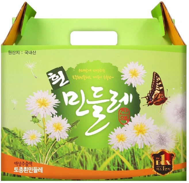 건강중심 흰민들레즙 엑기스, 60개, 100ml - 쿠팡