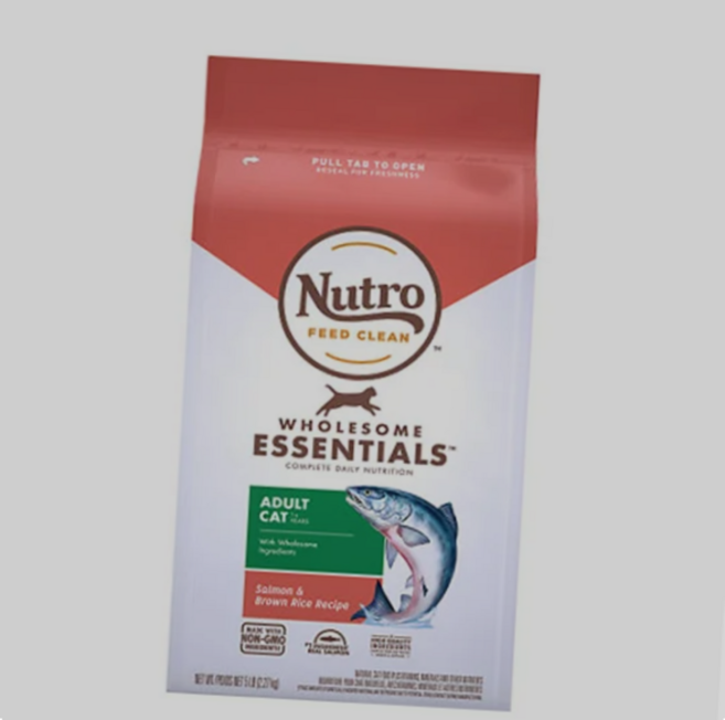 뉴트로 1세 이상 고양이 연어와 현미 사료, 연어, 2.27kg, 1개