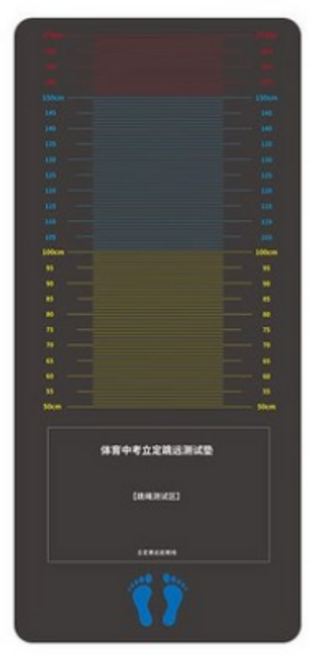 제자리멀리뛰기 학교 체육 훈련 측정, 다크그레이 3000x500mm, 1개