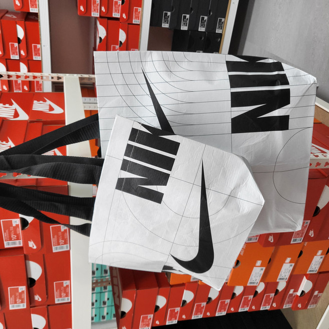 [국내정품] 나이키 리유저블 쇼핑백 친환경 다용도 데일리 에코백 소형 중형 세트