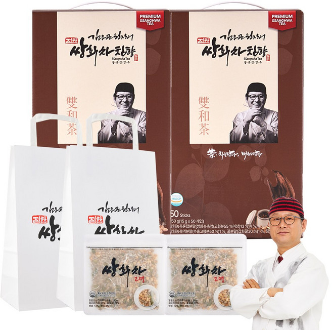 김오곤 원장의 침향 쌍화차 50T+고명+쇼핑백, 15g, 2박스, 50개입