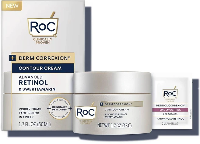 RoC 레티놀 더마 코렉션 컨투어 페이스 넥 안티에이징 크림, 1개, 1개, 50ml - 쿠팡