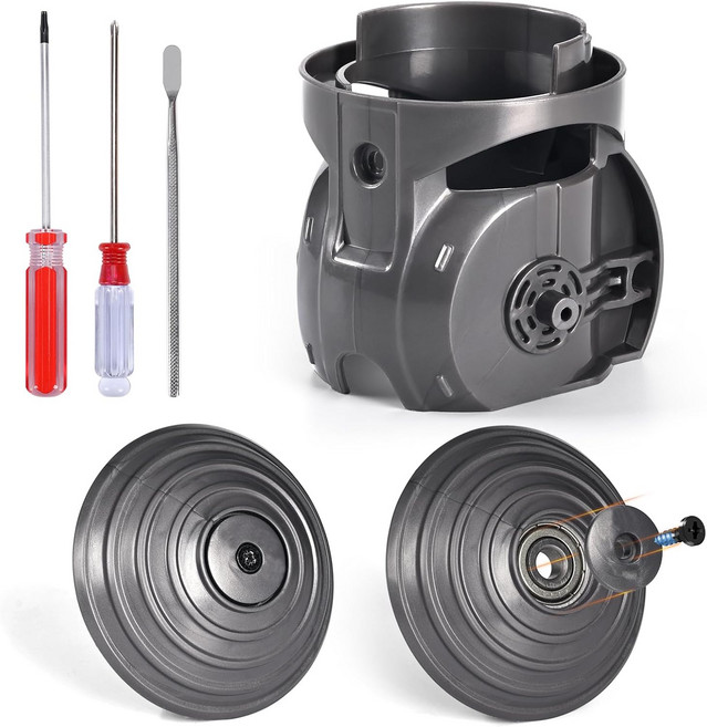 업그레이드된 토크 클리너 헤드 커넥터 + Dyson Gen5와 호환되는 볼 휠 5세대 디지털 모터 바 XL 진공 교체 부품 100w 액세서리 번호 973096-01