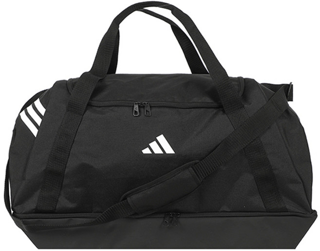 아디다스 티로 더플백 라지 BC 74.73L 축구 트레이닝 대용량 더플백 (하단수납공간포함), 블랙