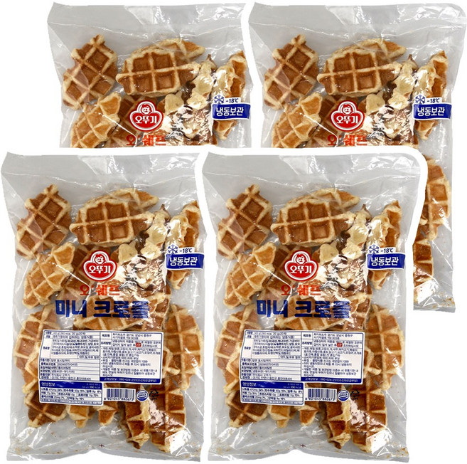 오뚜기 오쉐프 미니크로플 400g (20개입) 4봉지, 20개