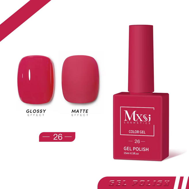 [AS젤] 젤네일 컬러젤 네일컬러 60종, 1개, 15ml, 26 체리 핑크