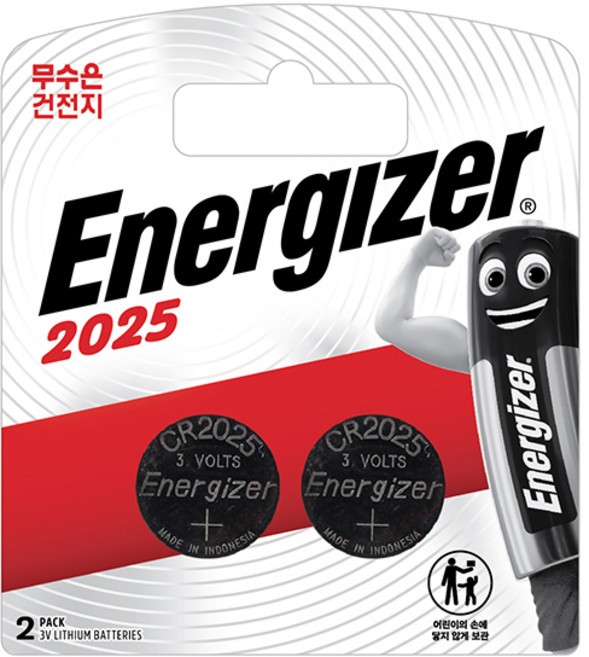 에너자이저 코인건전지 CR2025 (2입), 코인건전지CR2025(2입)