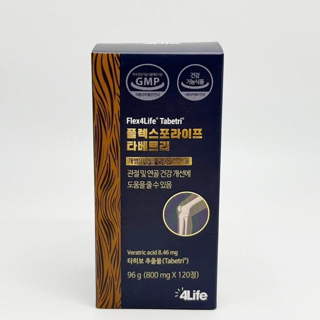 포라이프 관절 연골건강 플렉스 타베트리 타히보추출물 120정, 1개