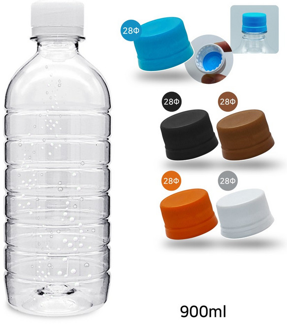 MIR 생수 공병 900ml_원형(내압캡) / 64개, 브라운