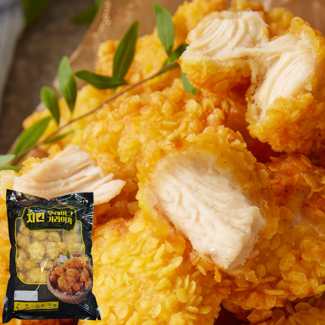 가미 냉동 후레이크 치킨 가라아게 1kg 업소용 순살 치킨튀김 에어프라이어치킨, 1개
