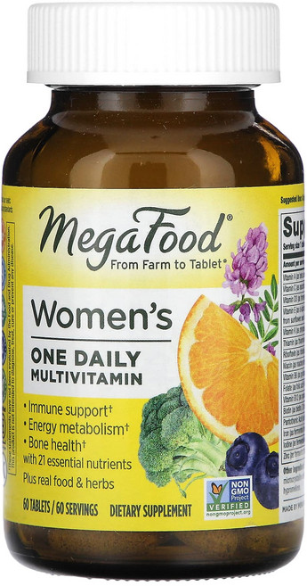 메가푸드 종합비타민 여성 원데일리 60정, 1개