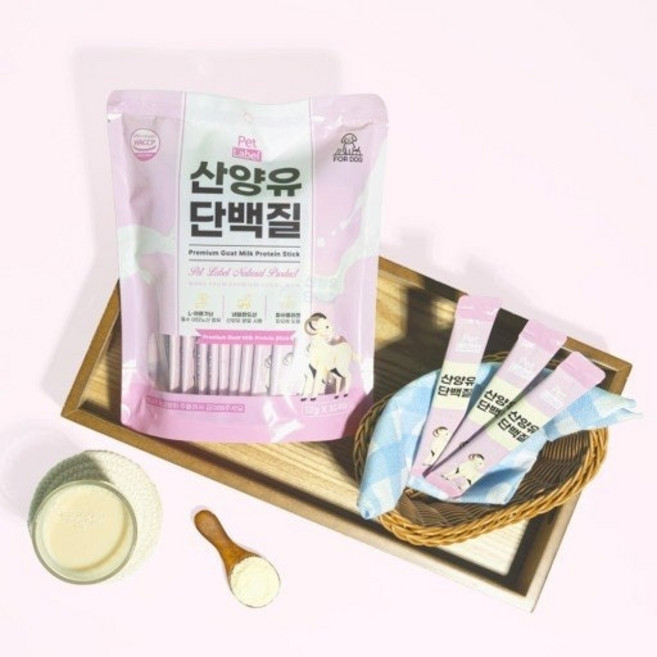 펫라벨 산양유단백질 짜먹는 강아지간식 90개입 (12g x 90ea) 강아지영양간식 단백질보충, 우유, 12g, 90개