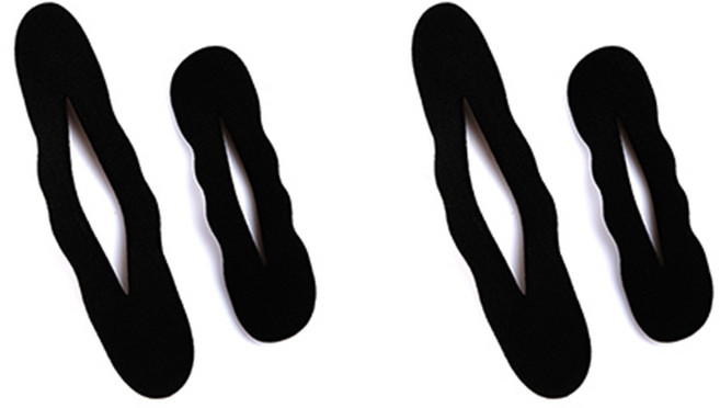 당고머리 스펀지 밴드 올림머리 헤어 가이드스틱 당고밴드 (소+대) 셀프헤어, 1개, 당고밴드(소+대)_2개