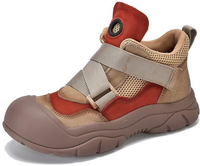 끈없는 벨크로 찍찍이 발편한 여성 등산화 운동화 신발